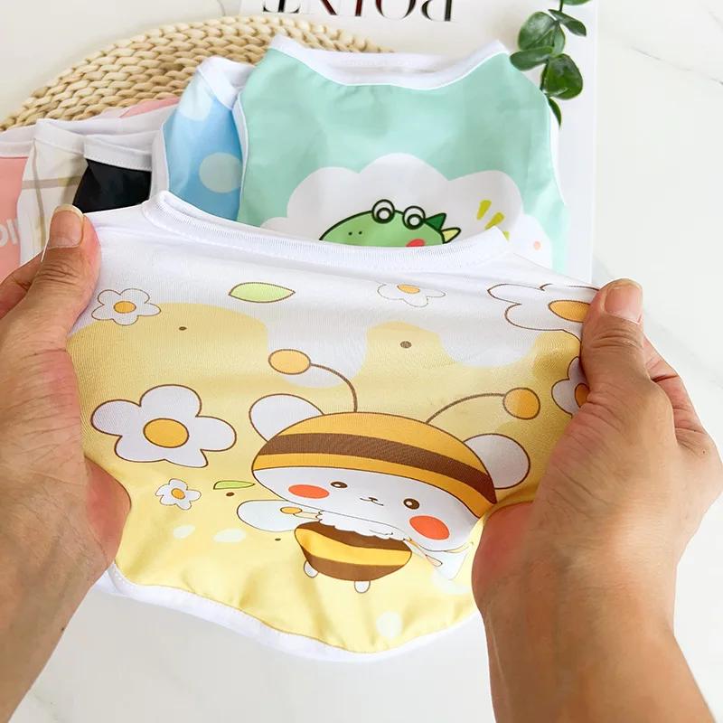 Cute Cartoon Print Dog Vest Thin Breathable Pet Clothes for Small Dogs And Cats Spring Summer Wear - Pet Dog Clothes
