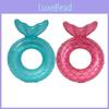 Mermaid Tail Swim Ring Thickened Children's Lifebuoy Adult Water Toy Backrest Mermaid Swim Ring Pvc 0.25 Thickness