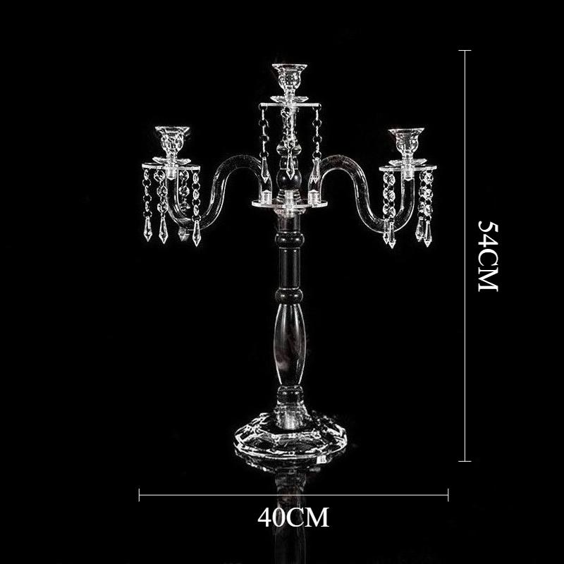

Morden Candle Holder Acrylic Transparent Elegant Candlestick Aesthetic Desktop Candle Stick Holder Home Wedding Table Decoration