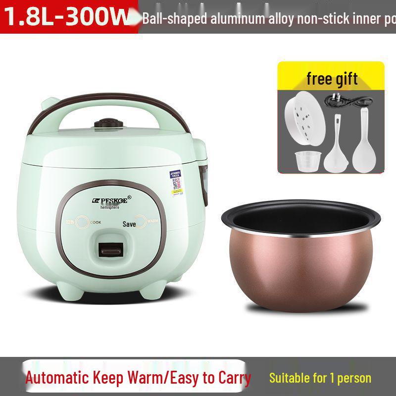 

Компактна розумна рисоварка з керамічним горщиком: Ідеально для гуртожитків, Багатофункціональний паровий прилад/Плита з таймером