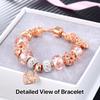 Roségoldene herzförmige Charm-Armbänder, Modeschmuck, Perlenarmband, Geburtstag, Weihnachten, Geschenke für Mädchen und Frauen
