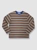 Nuibi Loose Striped Long T-Shirt_Brown/Blue St