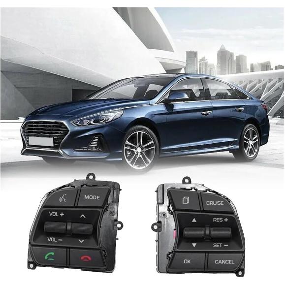 

KIRYU 96700-C1510 Steering Wheel Switch Volume Button Left Compatible with Hyundai Sonata LF 2015-2018 Car Phone Music Buttons