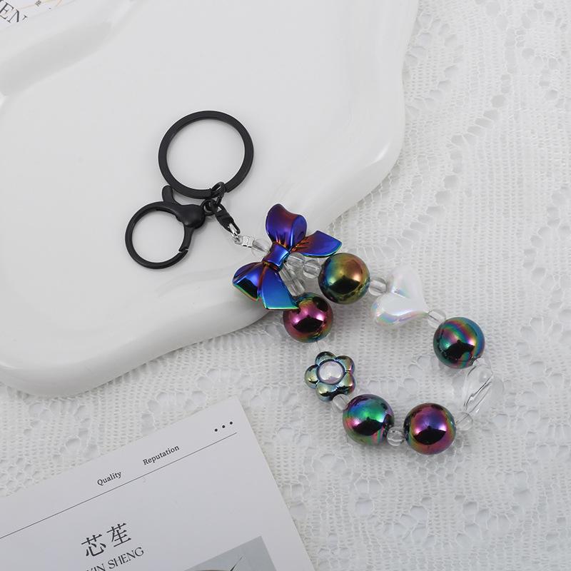 Buntes Blume Perlen Handy und Tasche Schlüsselanhänger Lanyard
