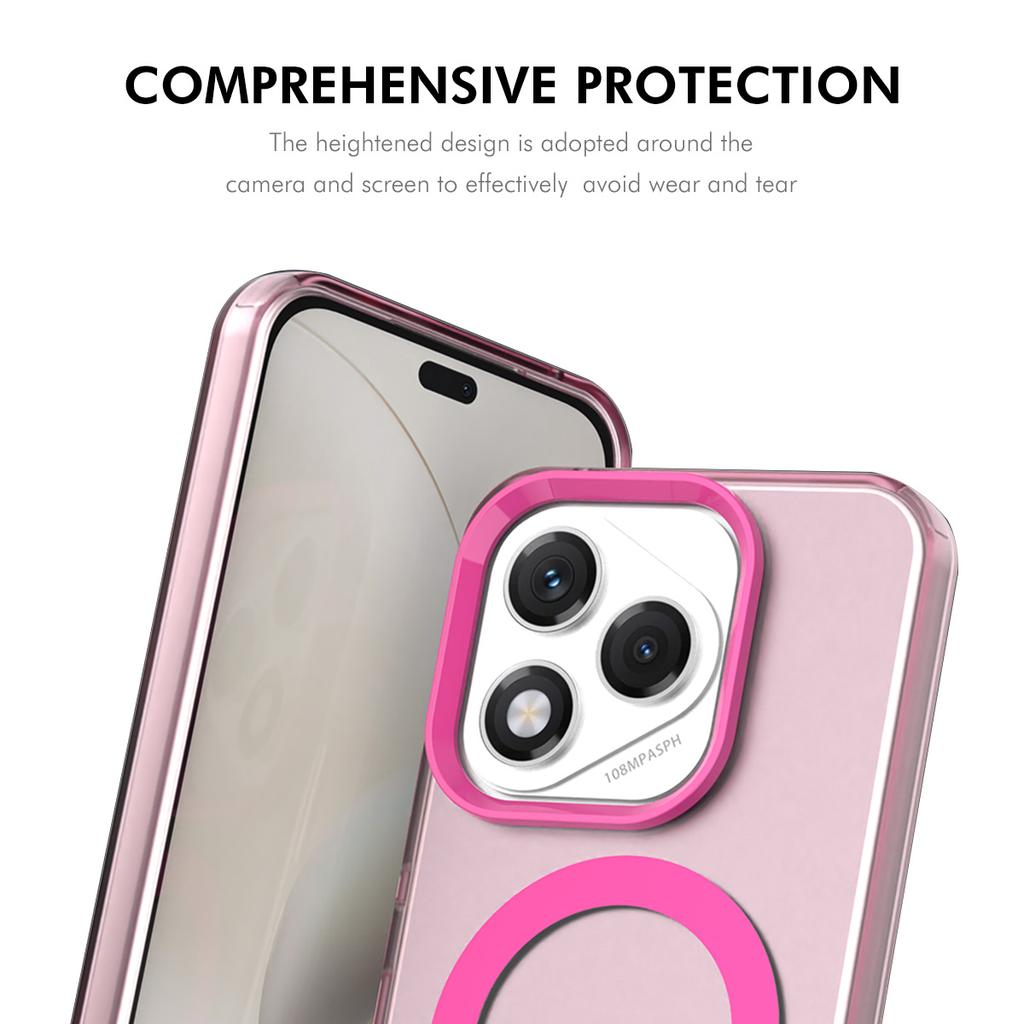 ENKAY HAT PRINCE For Honor 400 Lite 5G Case with 9H Tempered Glass PC TPU Phone Cover Magnetic Case