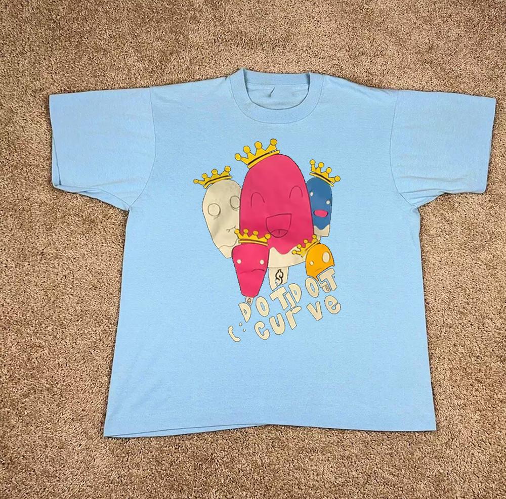 Dot Dot Curve Band Unisex Blue Full Size S-5XL Unisex T-Shirt