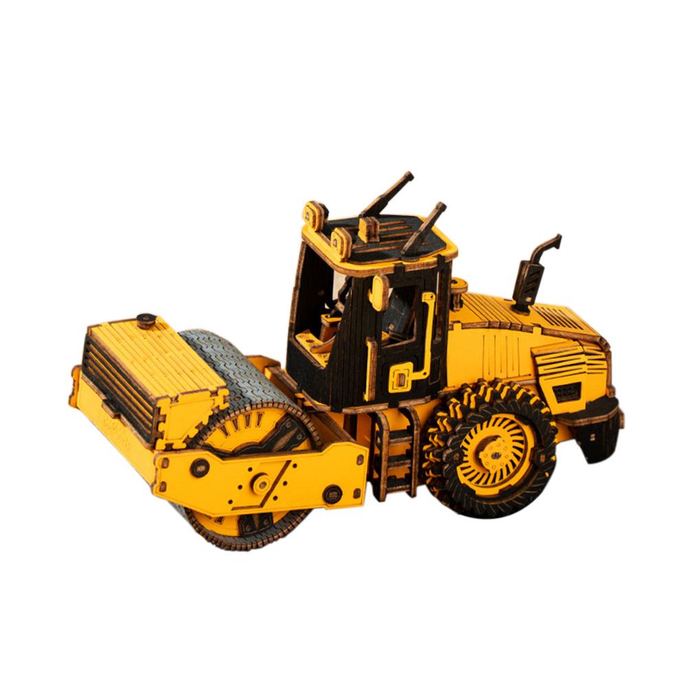 Håndverk DIY 3D Trepuslespill Ingeniørkjøretøymodell Puslespill Leker Kreative Læringsleker Gaver Til Barn Gutter Jenter