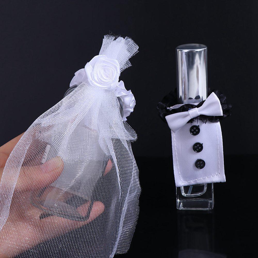 Wedding Party Decoration Champagne Bottles Cover Desktop Ornaments Wine Cups Wraps Wine Glass Cover
