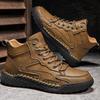 Herrskor Retro Fritidsskor Stora Storlekar Läder Läder Gummisula Handgjorda Bil Herrskor i Läder