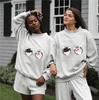 Women's Versatile High Neck Print Hoodie - Casual, Comfortable, Fashionable for Spring & Autumn