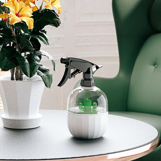 500 ml Sprühflasche, rotierende Düse, große Kapazität, aus Kunststoff, auslaufsicher, Bewässerungspflanze, Spray für Zuhause