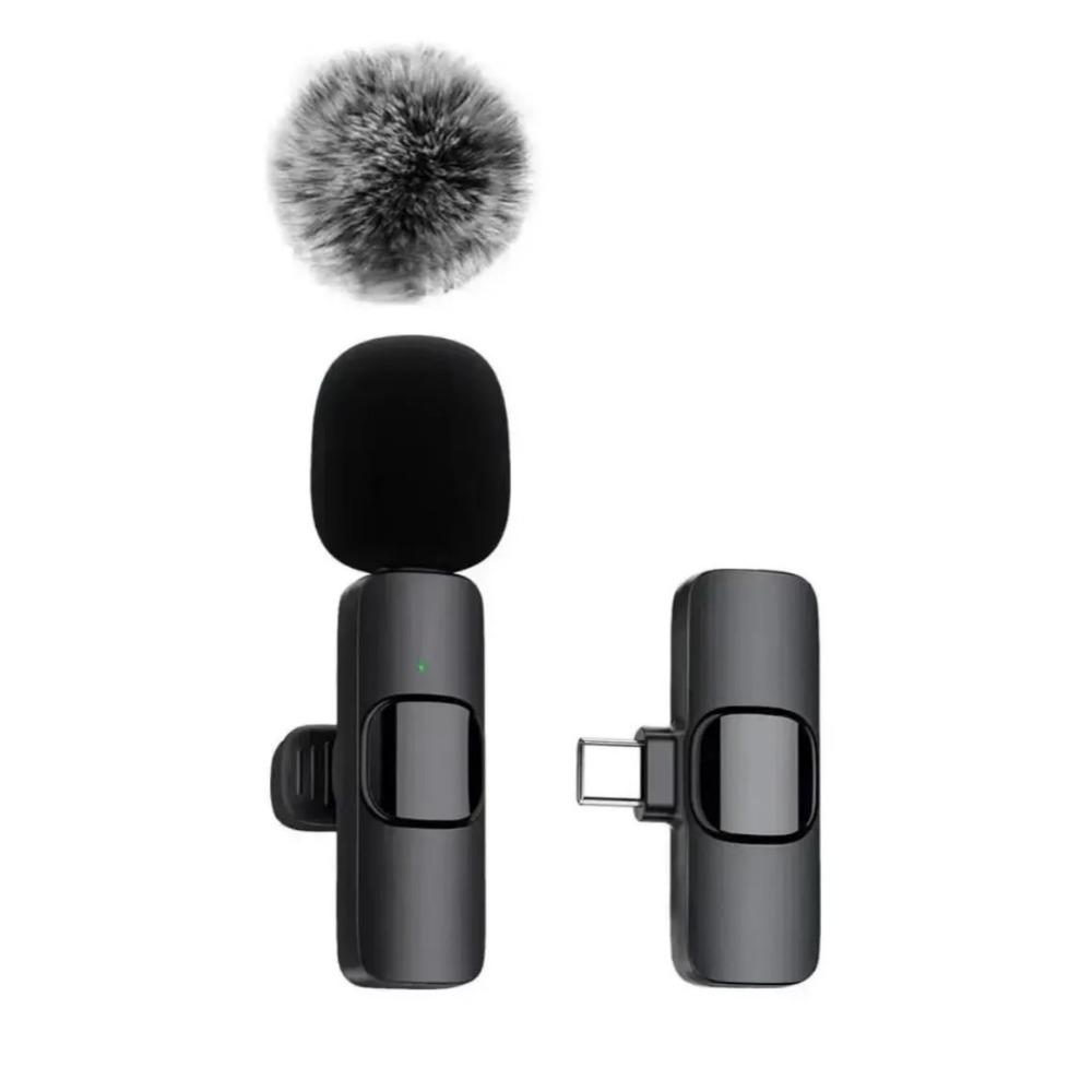 2 In 1 Mini Microphone Noise Cancelling Lavalier Microphone Wireless Microphone Podcast