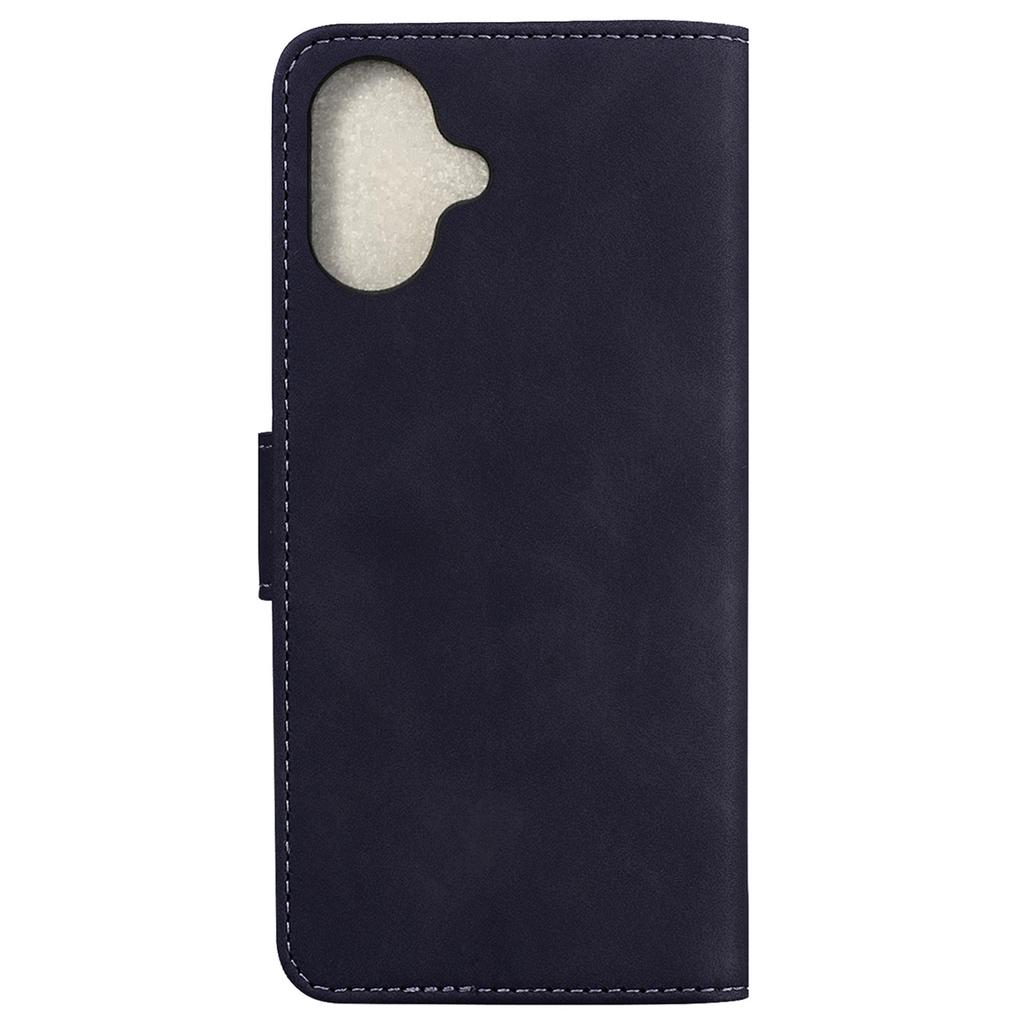 For iPhone 16 Case Solid Color PU Leather Stand Phone Cover