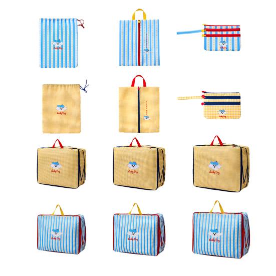huaqianguhh Travel Storage Bag, Waterproof Oxford Organizer, with Reinforced Handle, Cartoon Print Luggage for Clothes Toiletries Shoes