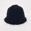 Lace Ruffle Edge Knitted Fisherman Hat: Women's Sweet & Warm Autumn/Winter Accessory 2025
