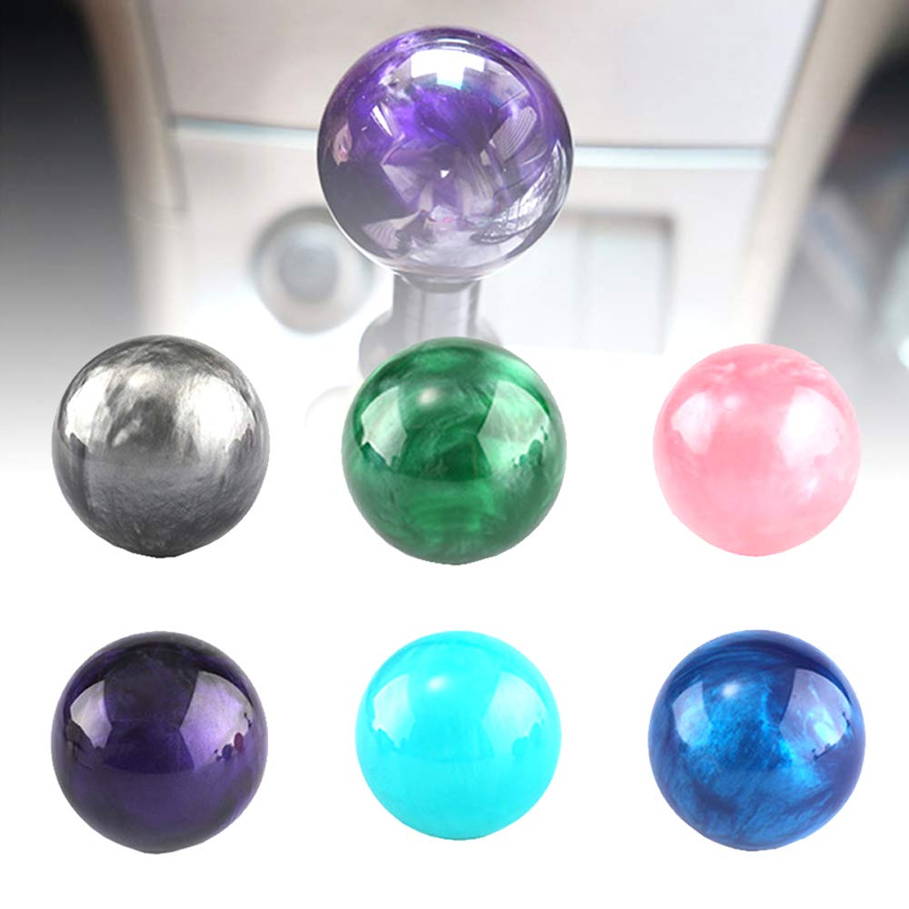 HANSWD Pearl Gear Knob Ball Shape AT MT Pearl Shift Knob for Car Domestic