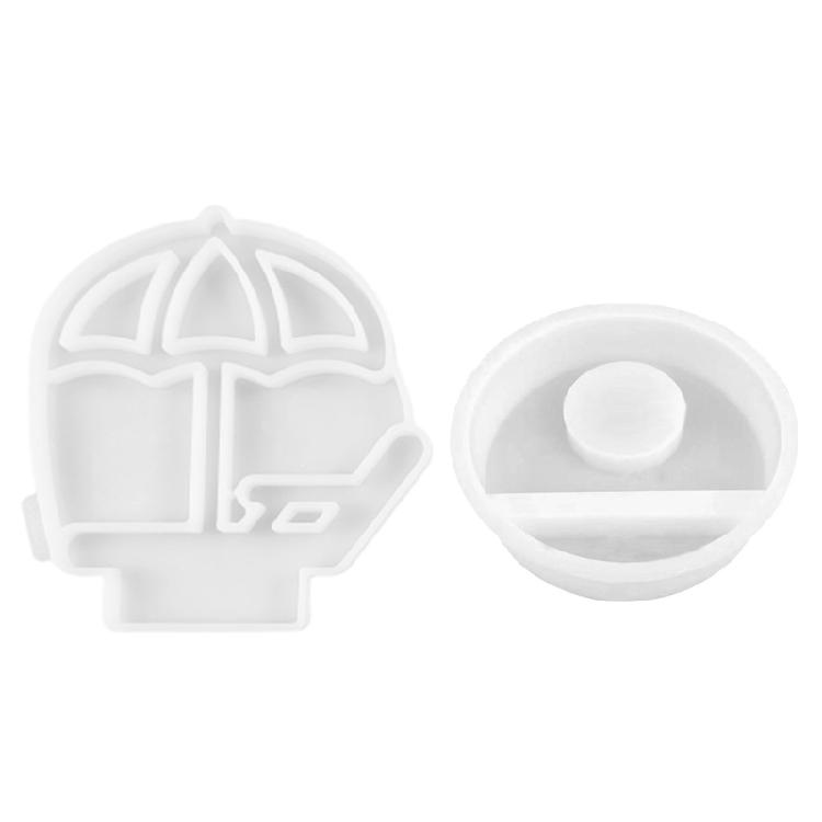 Beach Chair Parasol Candle Holder Molds Candlesticks Silicone Moulds Craft Molds