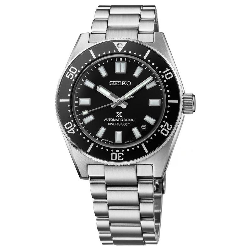 SEIKO PROSPEX series 300 meters waterproof Automatic Steel Strap 40mm men's watch black dial SPB453J1
