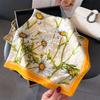 Women's 70cm Leopard Print Silk Scarf - Versatile Square Scarf for Professional and Casual Wear