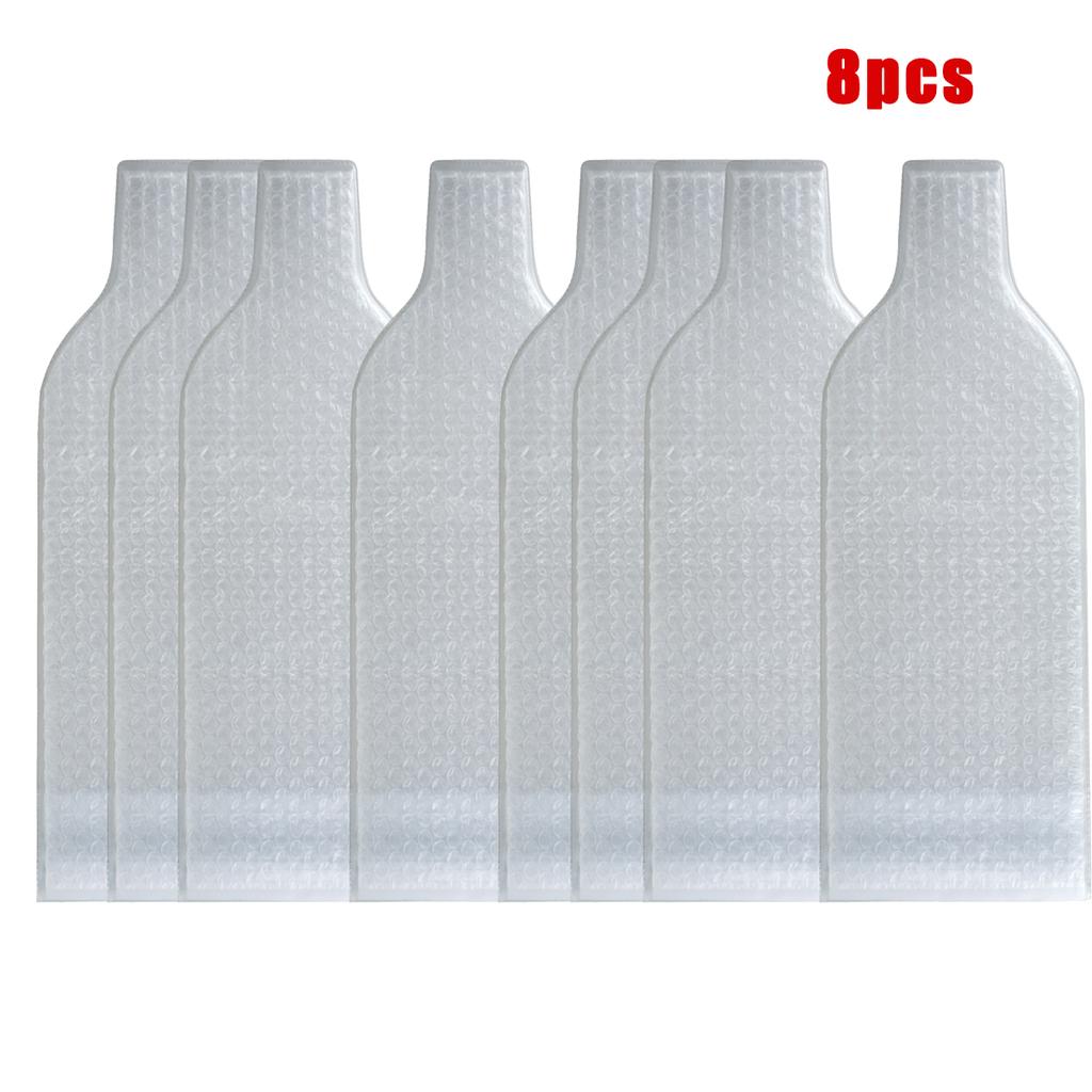 4~8Pcs Wine Protector Bag Reusable Bottle Shipping Sleeve Leak-proof Wine Bubble Wrap Sleeve Double Layer Wine Bottle Bag Travel
