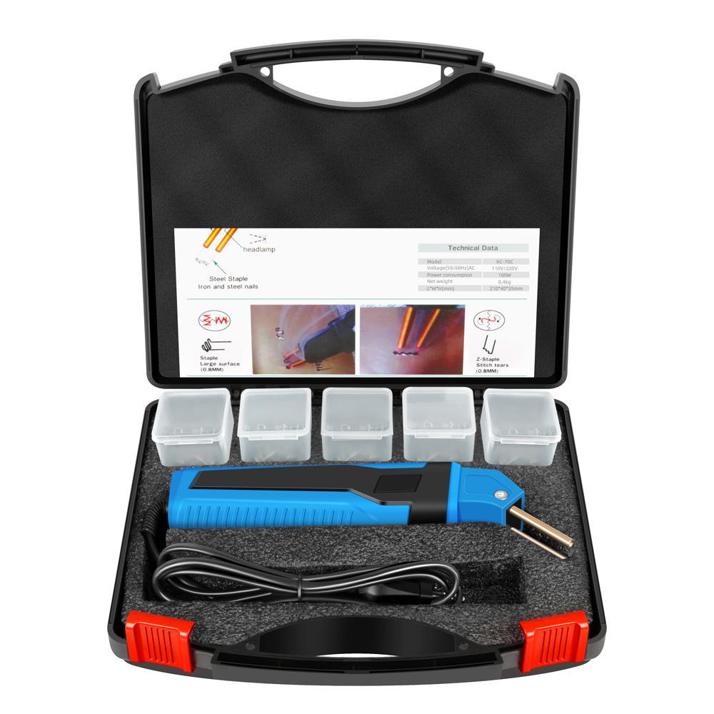 1set Plastic Welding Machine Auto Bumper Repair Kit Fast Heat Welder For Auto Repairs Electric Vehicle Shells Toys Repairs