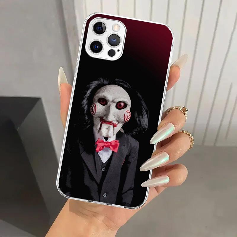 The Jigsaw Killer Horror Phone Case for Iphone 17 Air 16 15 Plus 14 13 Mini 12 11 Pro Max 16E 7 8 SE 2020 Soft Funda Print Shell