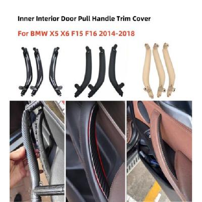 3PCS For 2014-2018 BMW X5 X6 F15 F16 Passenger Inner Door Panel Handle Pull Trim