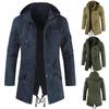 Herren Herbst Washed Jacke Jugend Kapuzen Freizeitjacke