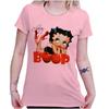 Cute Betty Boop Vintage Retro Cherry Cartoon Womens Top Junior Graphic Tee