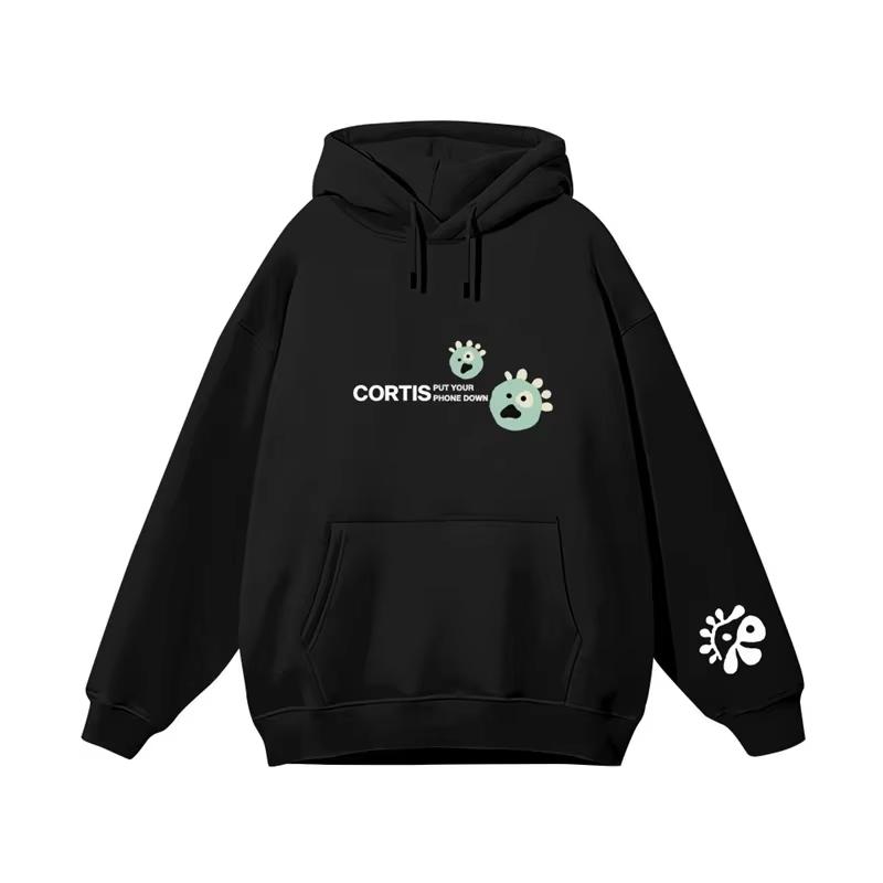 Vintage CORTIS 2026 Cartoon Monster Print Hoodie Unisex Y2K Hip Hop Oversized Pullover Sweatshirt Casual Loose Streetwear Hoodie
