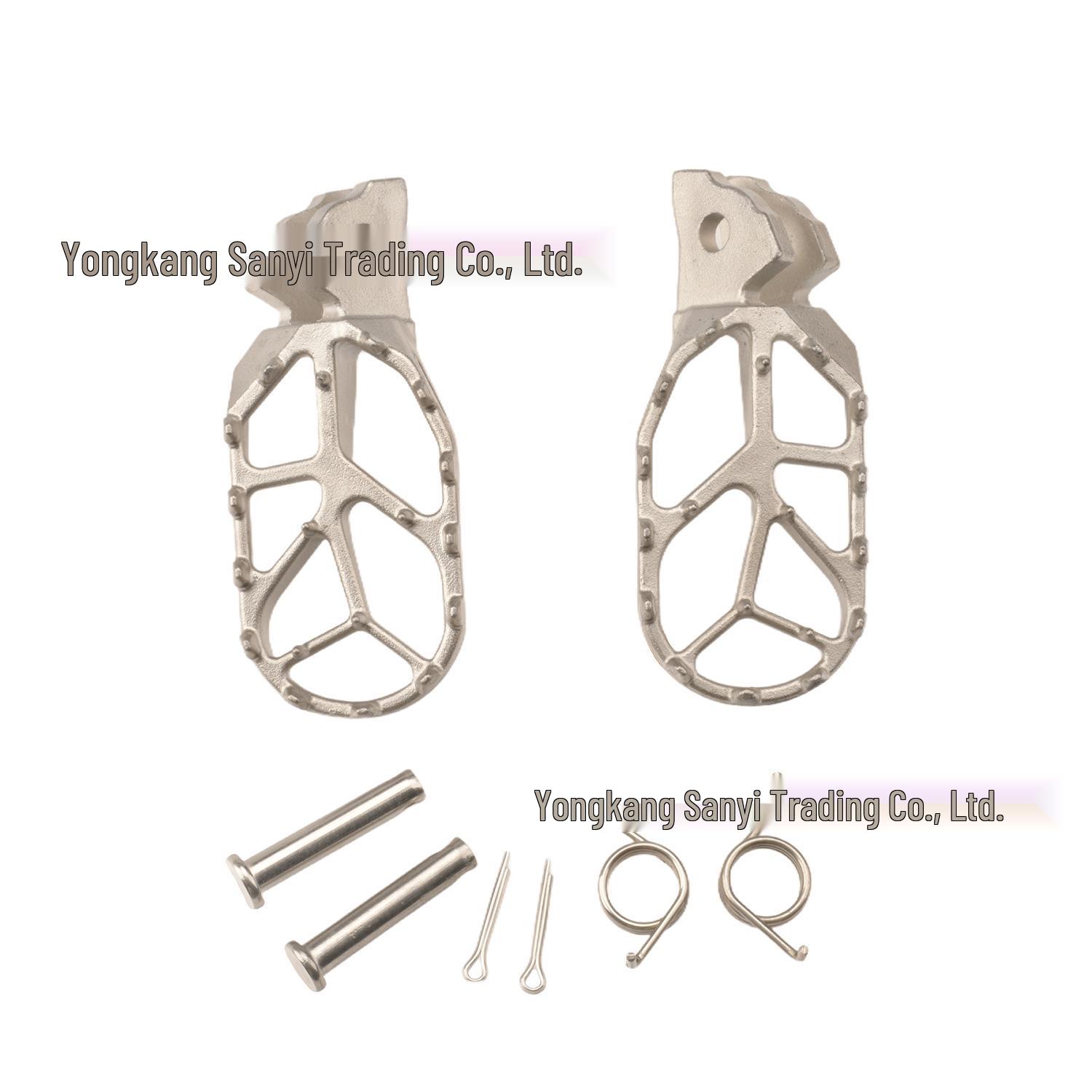 

Qorlong Qingfeng Light Bee Stainless Steel Anti-Slip Foot Pegs for Off-Road Electric Motorcycles