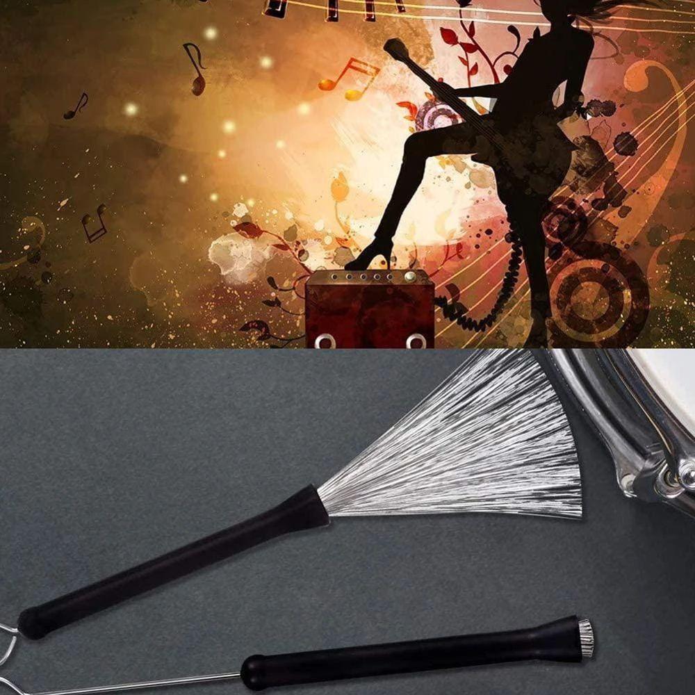 Tool Retractable Sticks Percussion Part Musical Cleaner Music Cleaning Sticks Brush Drum Brushes