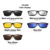 2 In 1 Optical Lens Sunglasses Lens Magnetic Clip Set Colorful Sunglasses Myopic Eyeglasses Metal Half-Frame Design