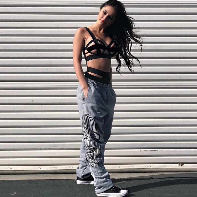 Woman Sexy Lingerie Net Celebrity Bundled Three-point Temptation Suit Strap Hollow Bikini