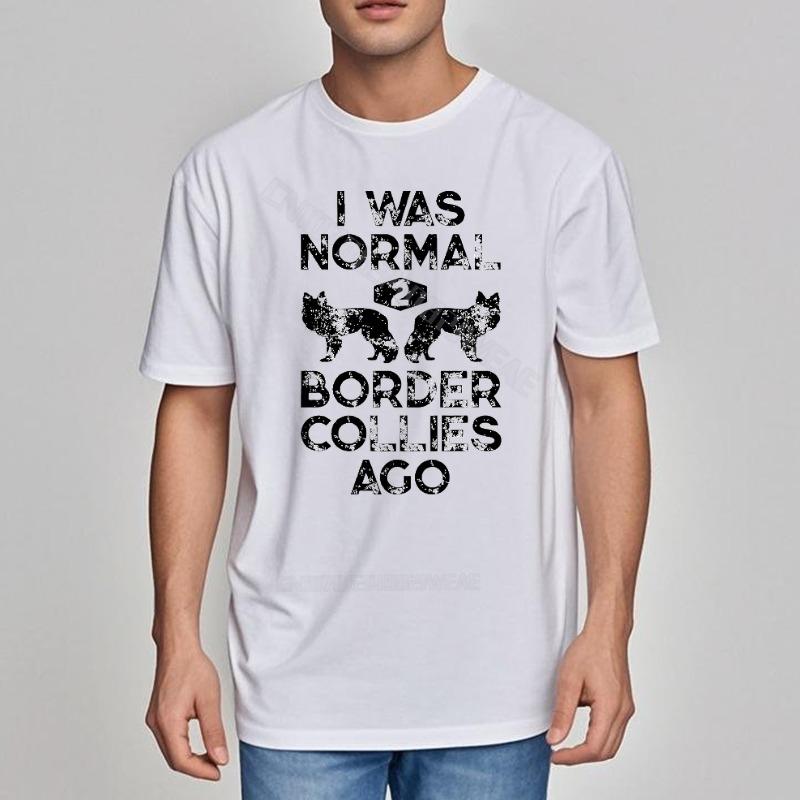 Top Tees Adult Plus Size Tshirt Border Collies Changed My Life Black Vintage Tshirt Cool Classic Tshirt Short Sleeve