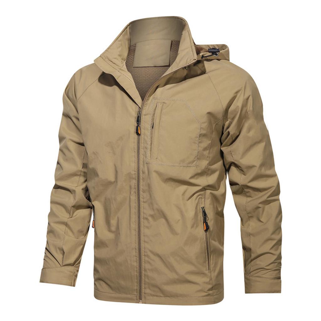 Men's Outdoor Lightweight Breathable Jacket Waterproof Windproof Casual Jacket