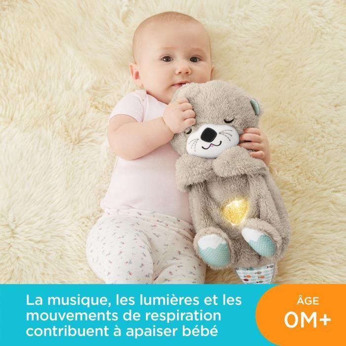 Fisher-Price - Ma Loutre Câlins Bonne Nuit - Peluche Veilleuse Bébé Musicale Et Lumineuse - Jouet d'Eveil - Dès La Naissance FXC66