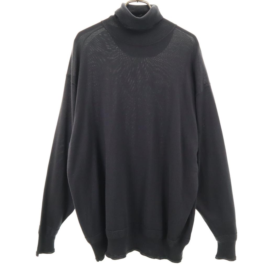 SIDESLOPE Long sleeve turtleneck knit black Men's Used
