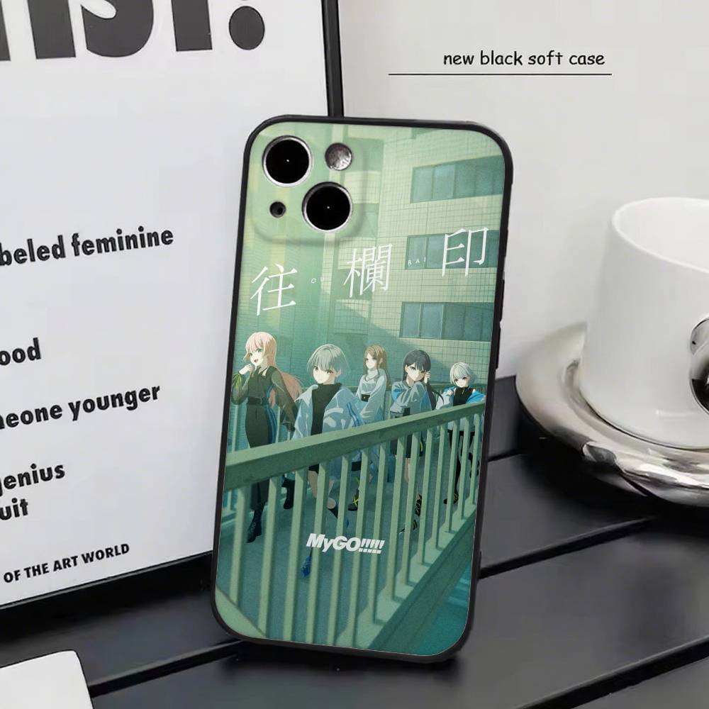 Anime Girl Band MyGO Phone Case Silicone Soft For IPhone 17 Air 16 15 14 13 12 11 Plus Pro Max Plus