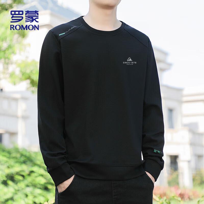 ROMON Men's Long Sleeve Pullover Sweatshirt