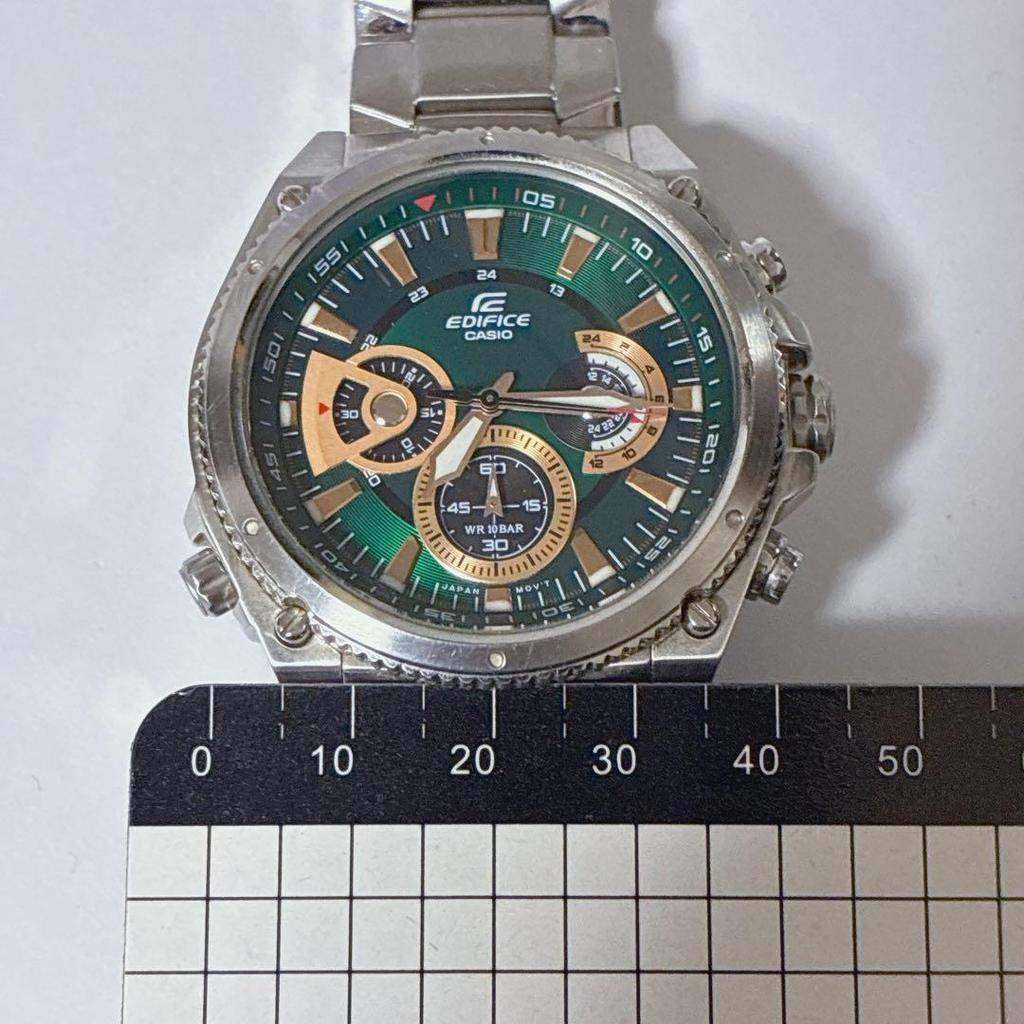 Used Rare Color CASIO Edifice Green #1039