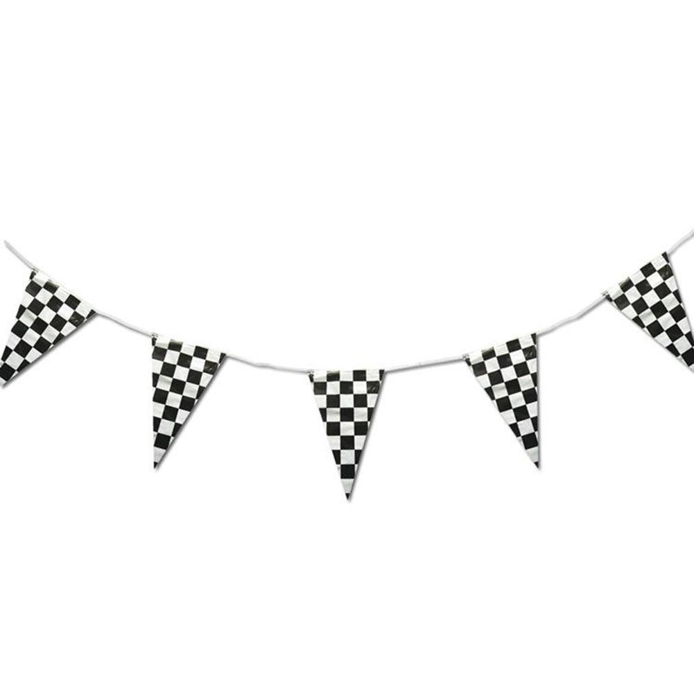 Bunting Flags Pennant Flag 30cm X 40cm Black White