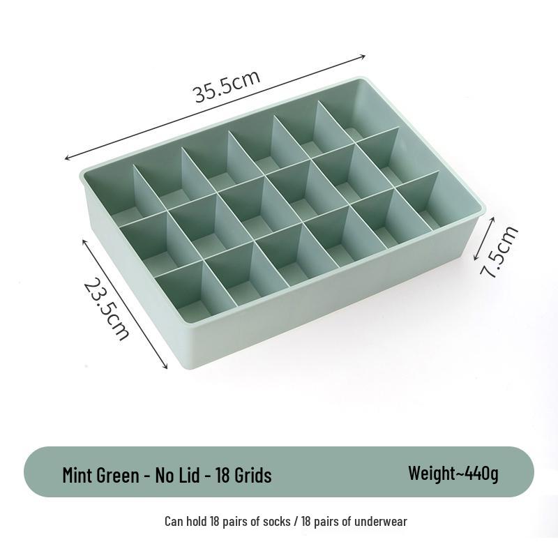 Large Capacity Drawer Organizer Box for Underwear, Socks, Bras, and Pants