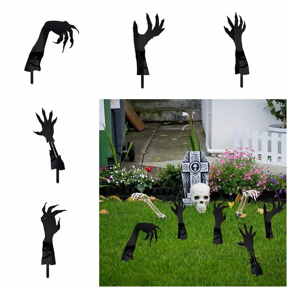 

Acrylic Ghost Hands Floor Insert Black Ghost Hands Yard Sign Ghost Hands Garden Stakes Lawn