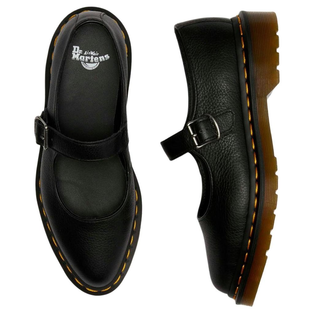 (WMNS) Dr. Martens Elphie Cuir Virginia Mary Jane 'Noir' Femme 40685001