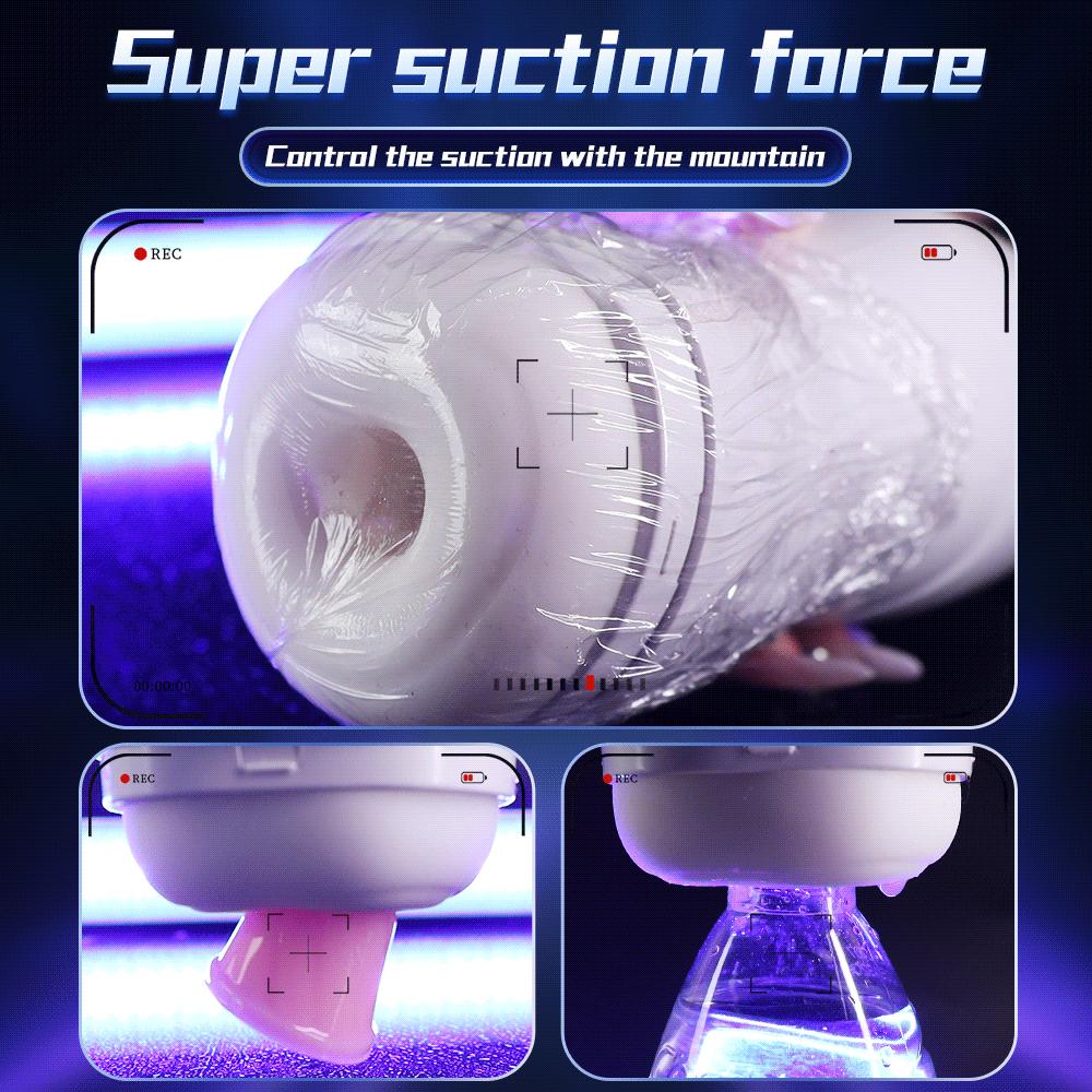 Automatic Male Masturbator Cup Automatic Blowjob Suking Machine Real Vagina Pocket Pussy Penis Oral Masturbatio Sex Toys For Men