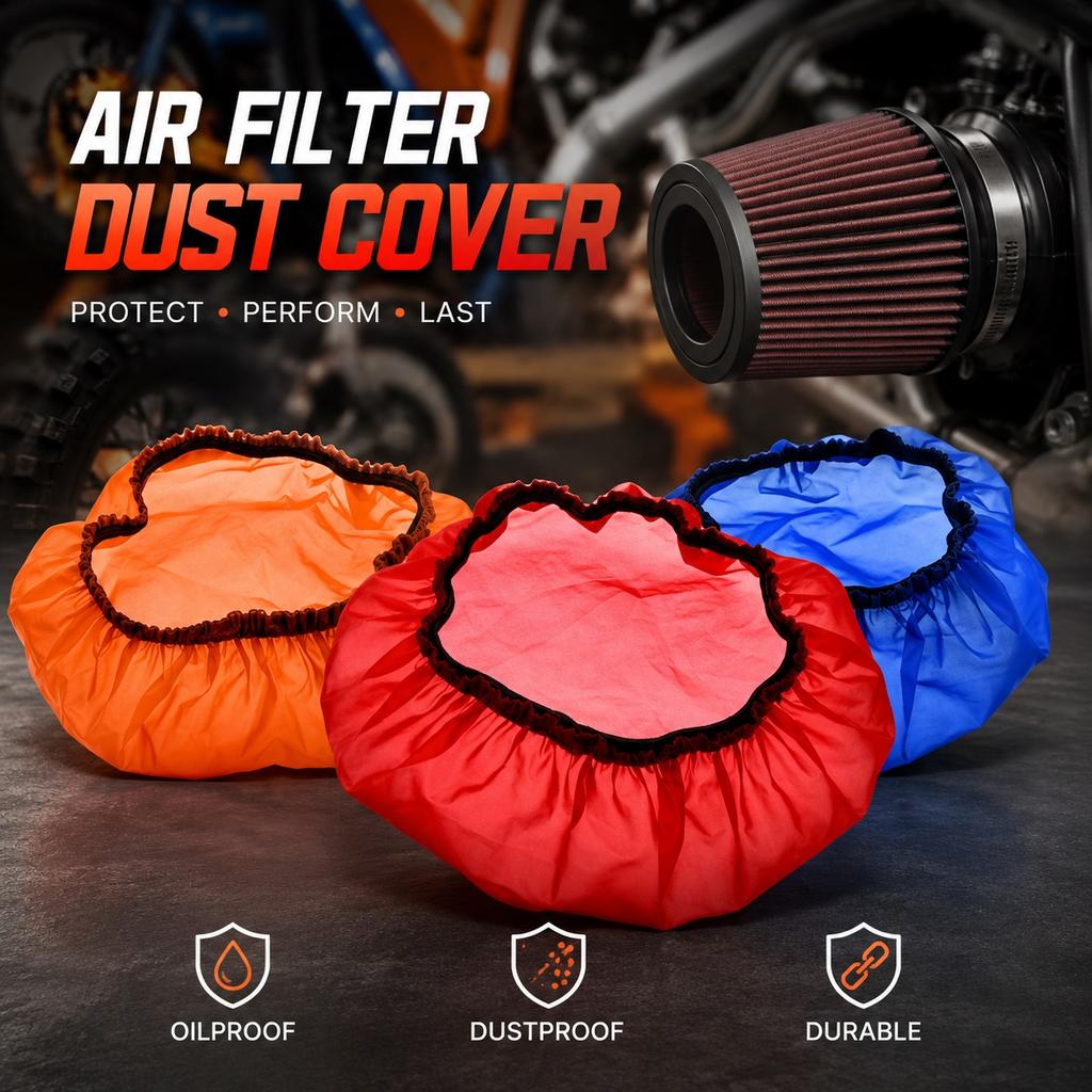 Motocross Air Filter Dust Protection Cover Durable Dustproof Sleeve Oilproof Guard For KTM Yamaha Honda Kawasaki Bike Air Filters 7