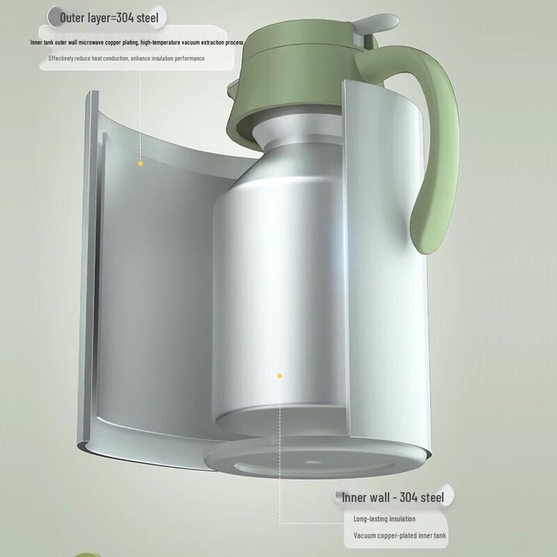 ASD 2.5L 304 Stainless Steel Vacuum Insulated Thermos