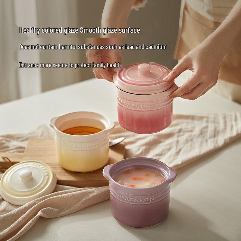 Ceramic Double Boiler Stew Pot