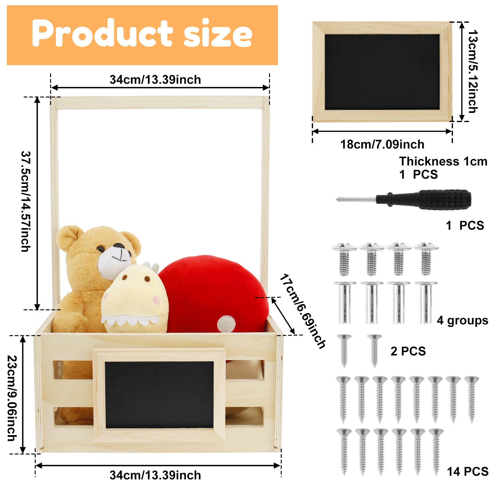 

Деревянная корзина для душа ребенка Регулируемая ручка Ящик для душа ребенка Гардероб Красивая Универсальная Корзина для подарков на рождение ребенка для новорожденного